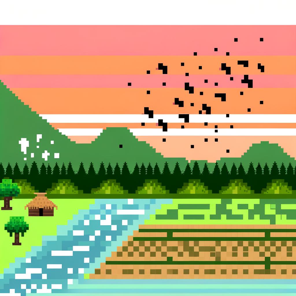 paisaje pixelart