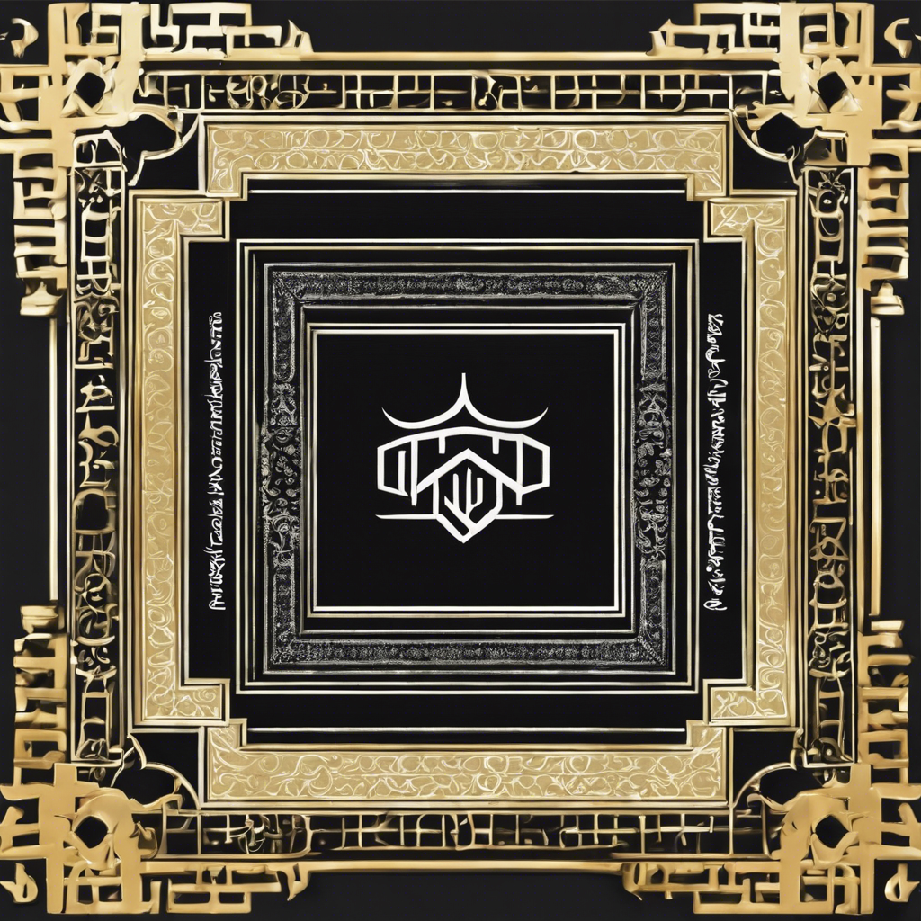 Muslim kaabah with muslim decoration all around