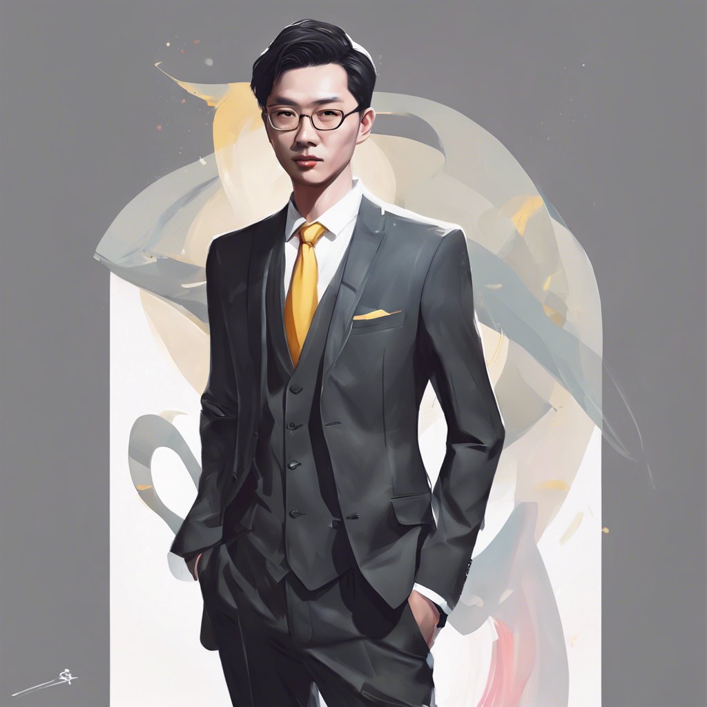 Jing yuan wearing suit