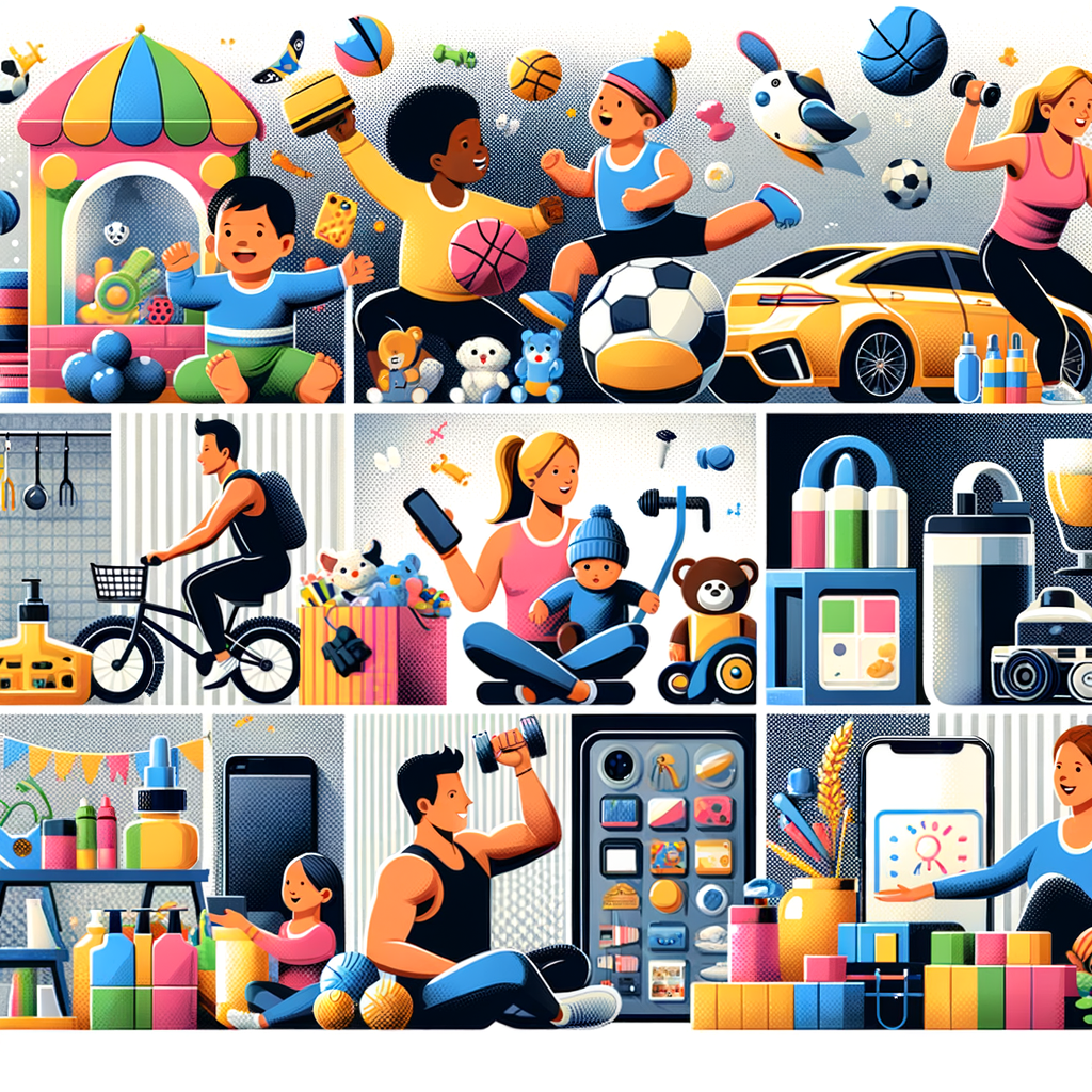 Create an image for my Shopify as SLIDER 1920×720 IN WHICH I CAN EXPRESS MY STORE I HAVE PRODUCTS LIKE TOYS GAMES BABIES, FITNESS SPORTS AND OUTDOORS, HEALTH AND BEAUTY, CAR ACCESSORIES, MOBILE ACCESSORIES, HOME AND KITCHEN