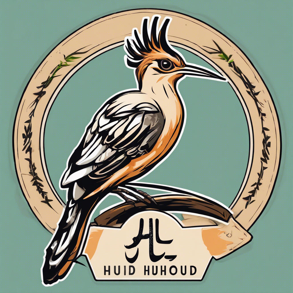 Al Hudhud Meal Delivery Services Company logo with a hoopoe bird on it