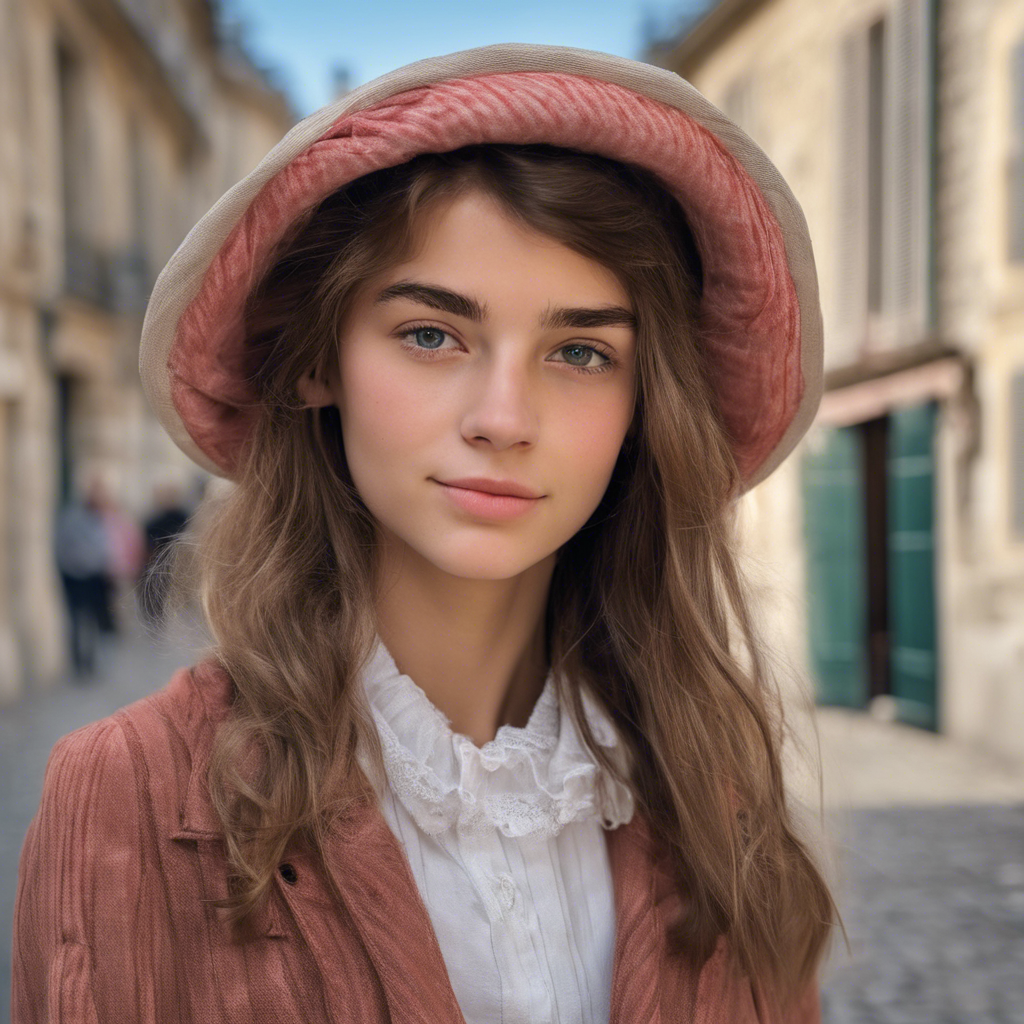 Pretty French girl.