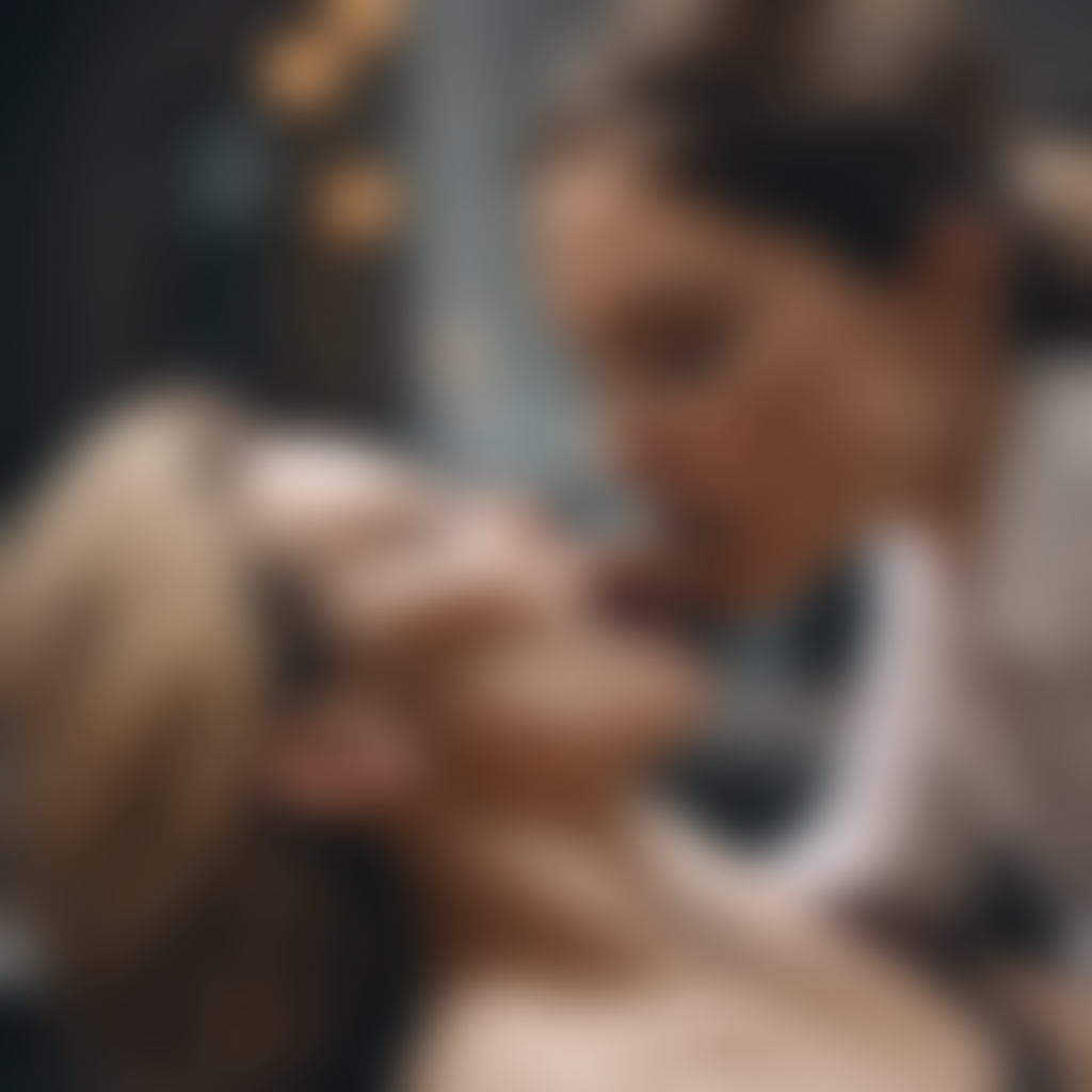 female swallowing another person head first