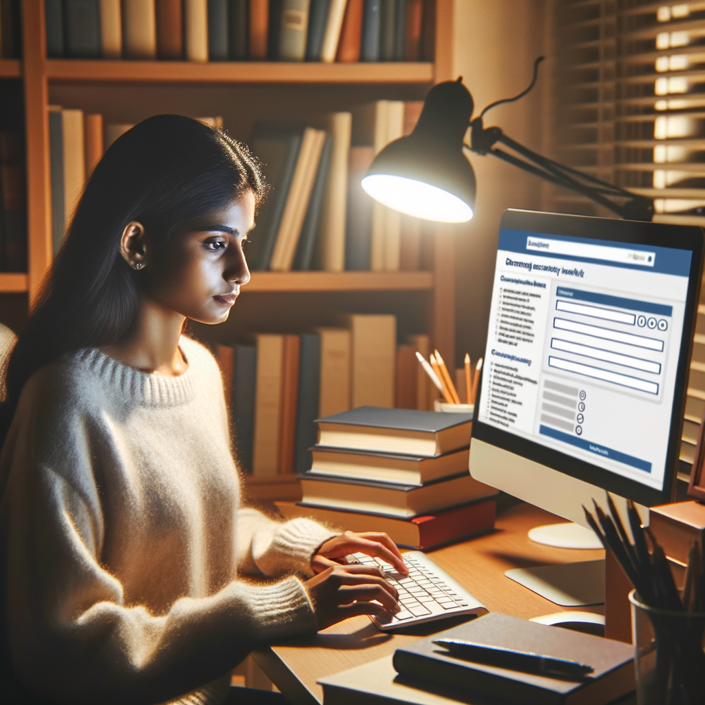 a student who conduct research and doing survey by broadcasting questioner by google form