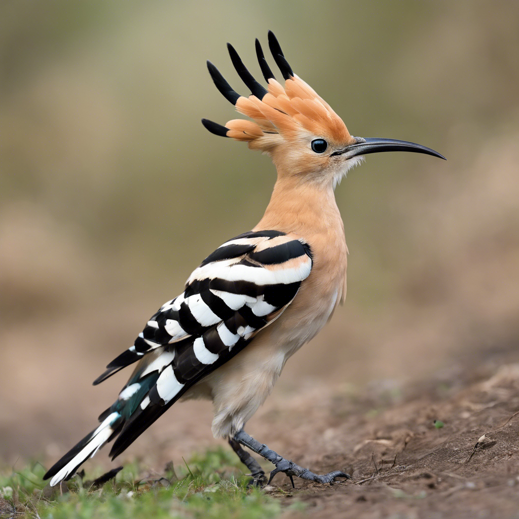 The hoopoe flies and carries a basket in its feet containing items and delivers them