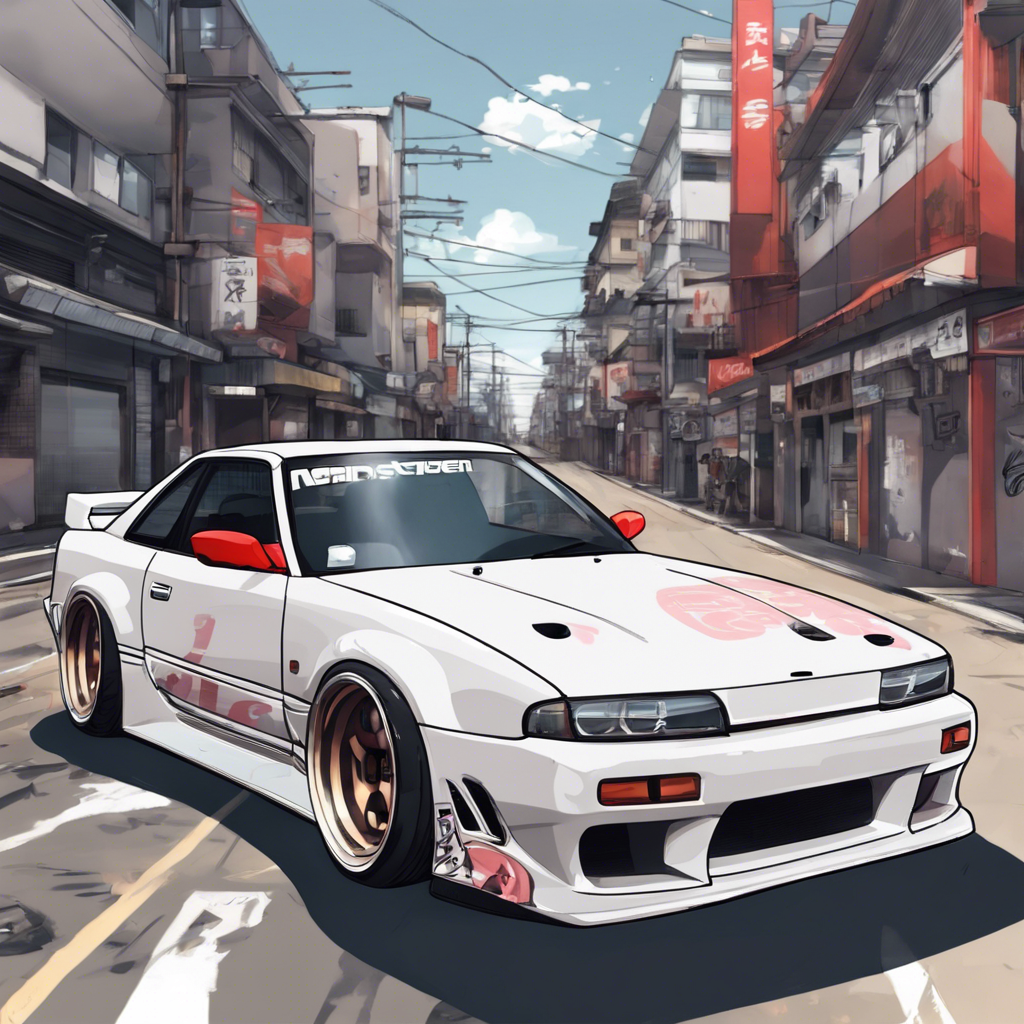 an anime style nissan s13