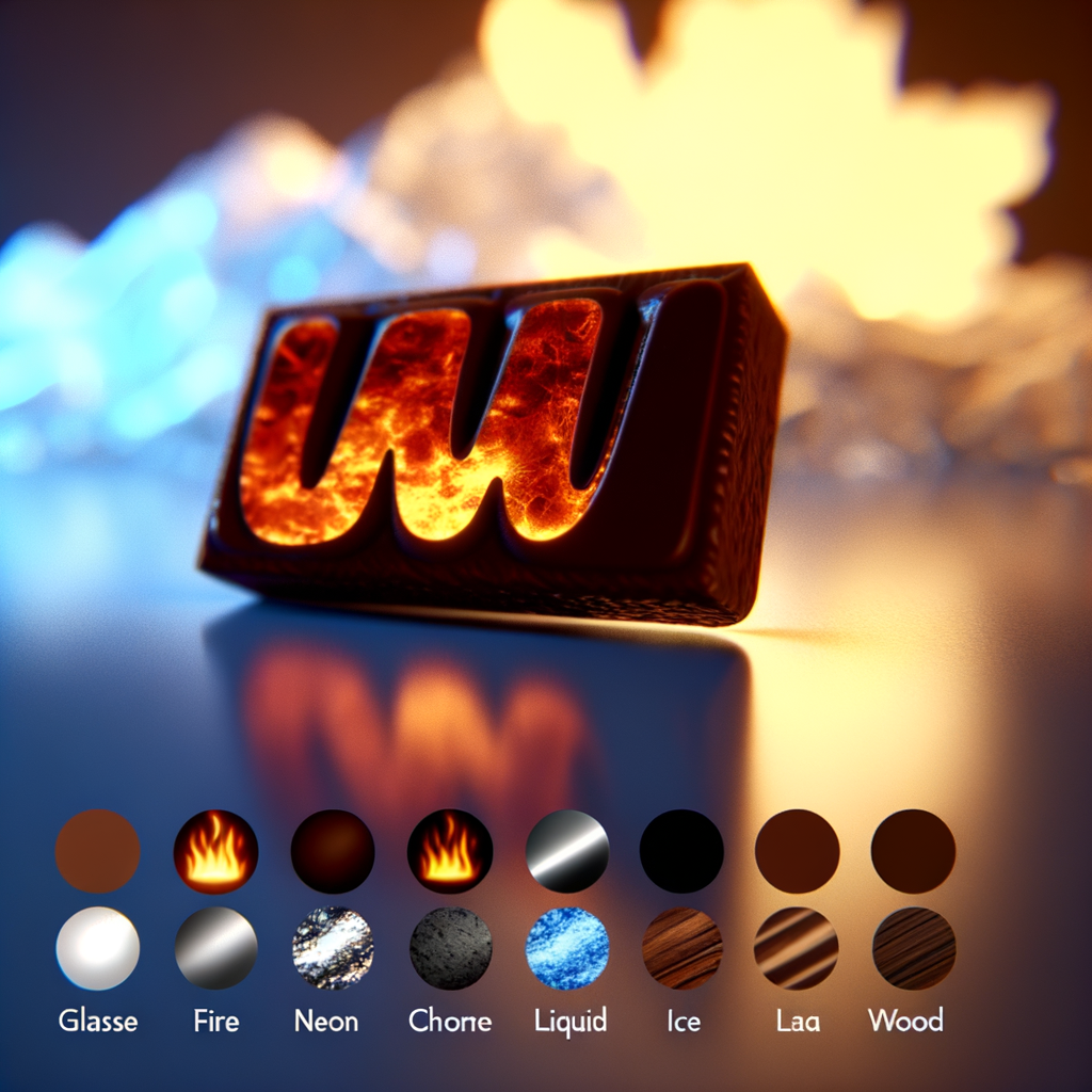 Create a cinematic 3D logo for Kitkat Chocolate Automatically assign a realistic texture (glass, fire, neon, chrome, liquid, ice, lava, wood, or cloud) based on the brand style. Use dramatic lighting, depth of field, and a soft glowing background. Style: product ad / reveal shot, cinematic tone, ultra HD.  —ar 1:1 —v 6 —style raw —q 2 —logo —3d —texture-shift —cinematic —hyperrealistic —brand-vibe —glow —material-based